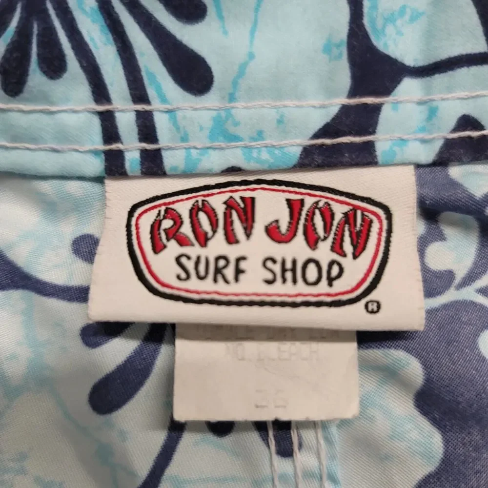 Ron Jon Surf Shop‎ Shorts Mens 36 Blue Floral Boardshorts Swim Outdoors Casual